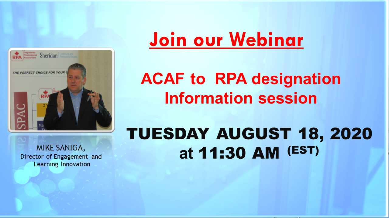 ACAF Graduates Pursuing RPA Designation RPA